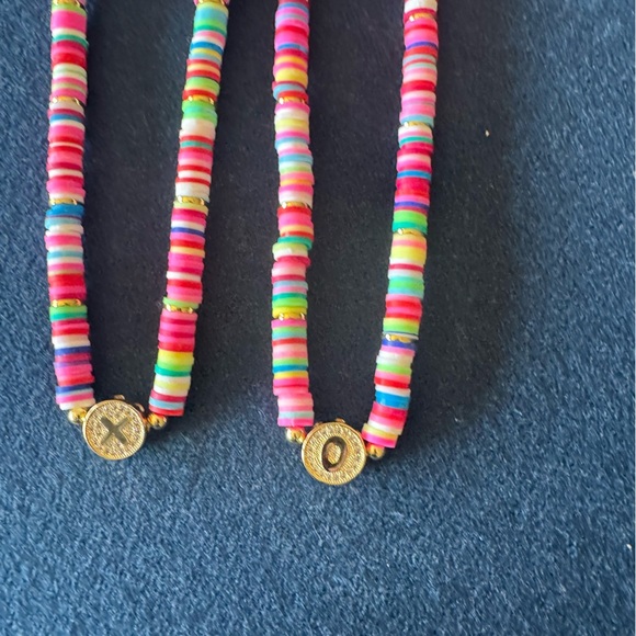Wear BRACHA Colorful Initial Beaded Necklace( sold separately) this one is “O” - Picture 11 of 11